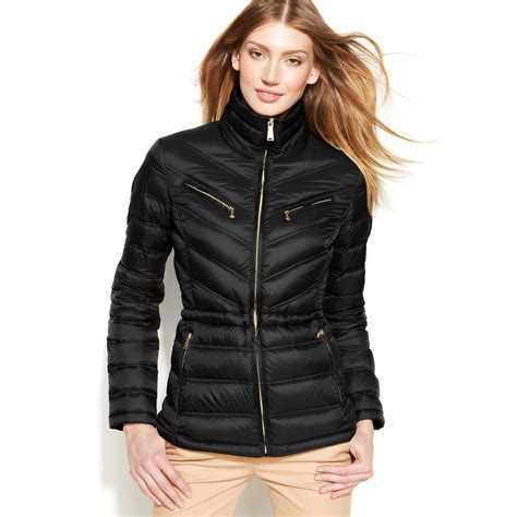 women michael kors black puffer jacket|Michael Kors puffer coat 2x.